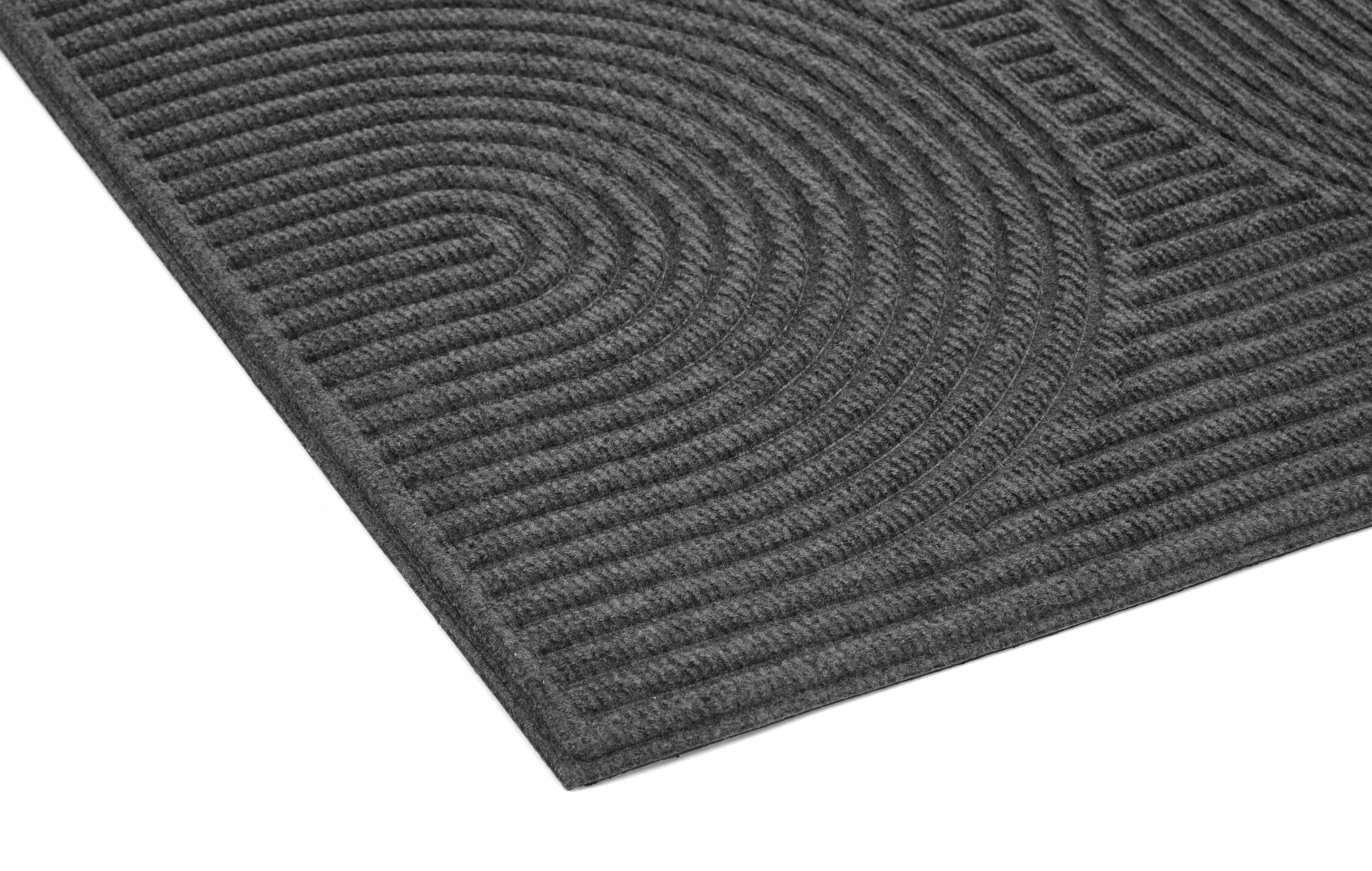 Fußmatte Curves anthrazit B/L: ca. 50x80 cm Curves - anthrazit (50,00/80,00cm)