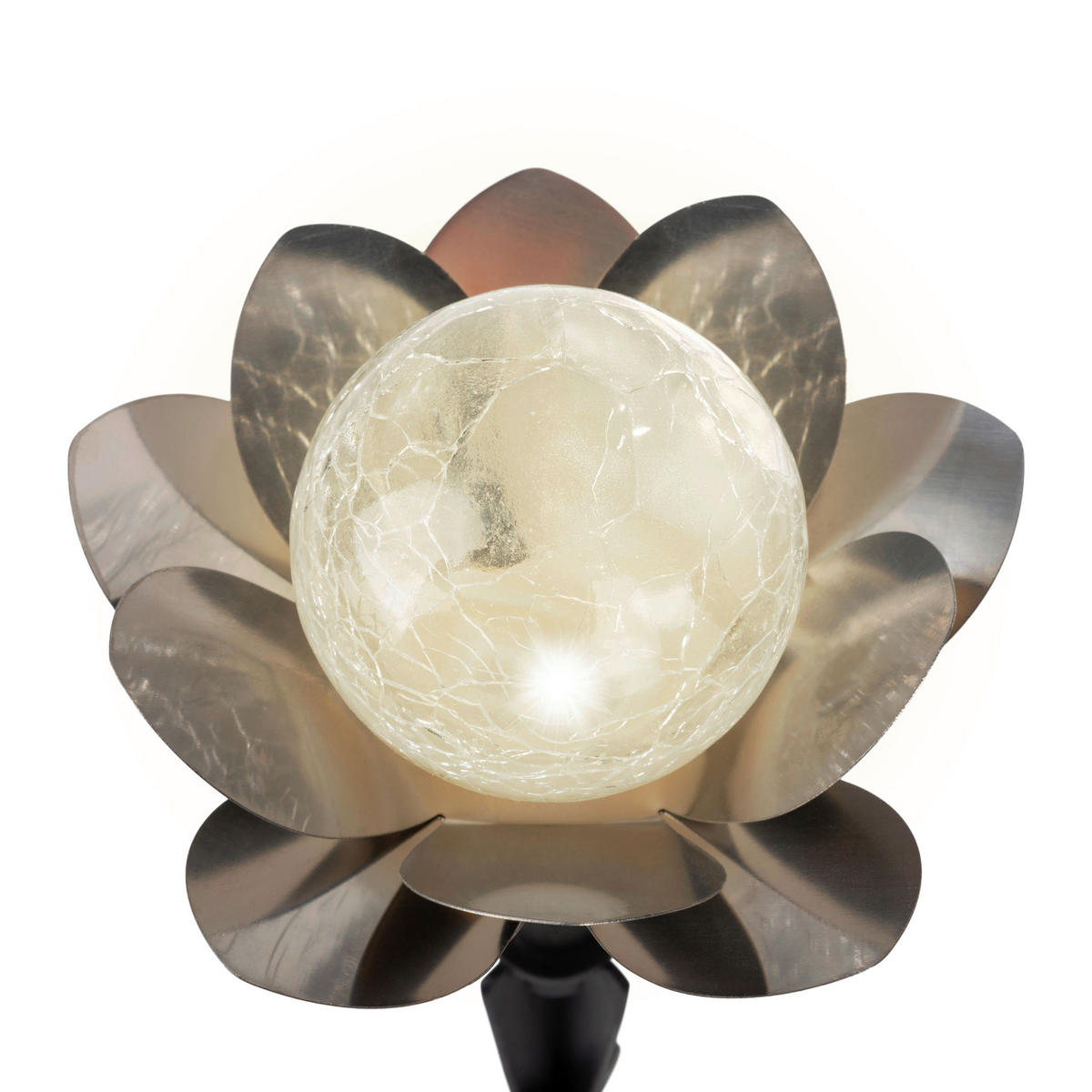 LED-Solarleuchte silber Metall Kunststoff Glas B/H/T/D: ca. 300x20x10x10 cm LULE - silber (300,00/20,00/10,00cm) - Näve Leuchten