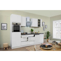 Respekta Küchenblock Premium weiß matt B/H/T: ca. 280x220,5x60 cm Premium - weiß/granit (280,00/220,50/60,00cm) - Respekta