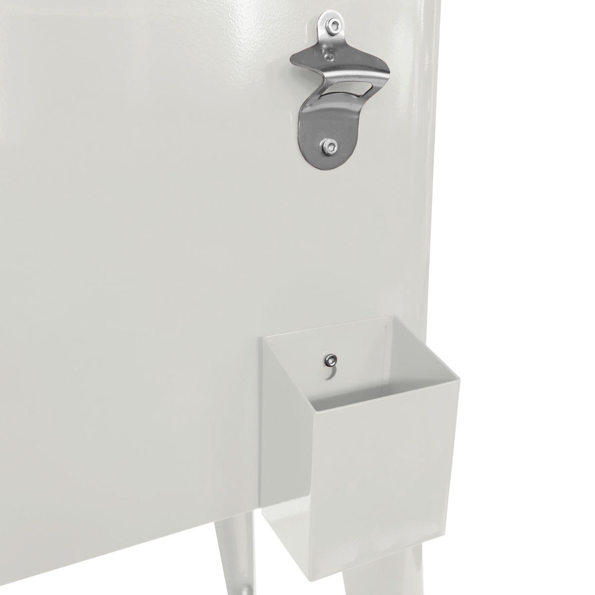 AXI Outdoor Living Getränkekühler Retro weiß Metall B/H/L: ca. 43x89x92 cm Retro - weiß (92,00/43,00/89,00cm) - AXI Outdoor Living