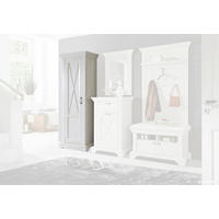 Garderobenschrank  weiß Pinie Nachbildung B/H/T: ca. 73,3x210,6x46,2 cm Kashmir_Garderobenschrank - weiß (73,30/210,60/46,20cm)