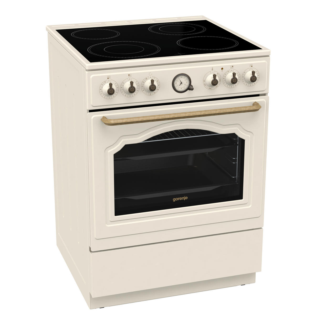 Gorenje Stand-Elektroherd beige B/H/T: ca. 60x85x60 cm Stand-Elektroherd GECS6B70CLI - beige (60,00/85,00/60,00cm) - Gorenje