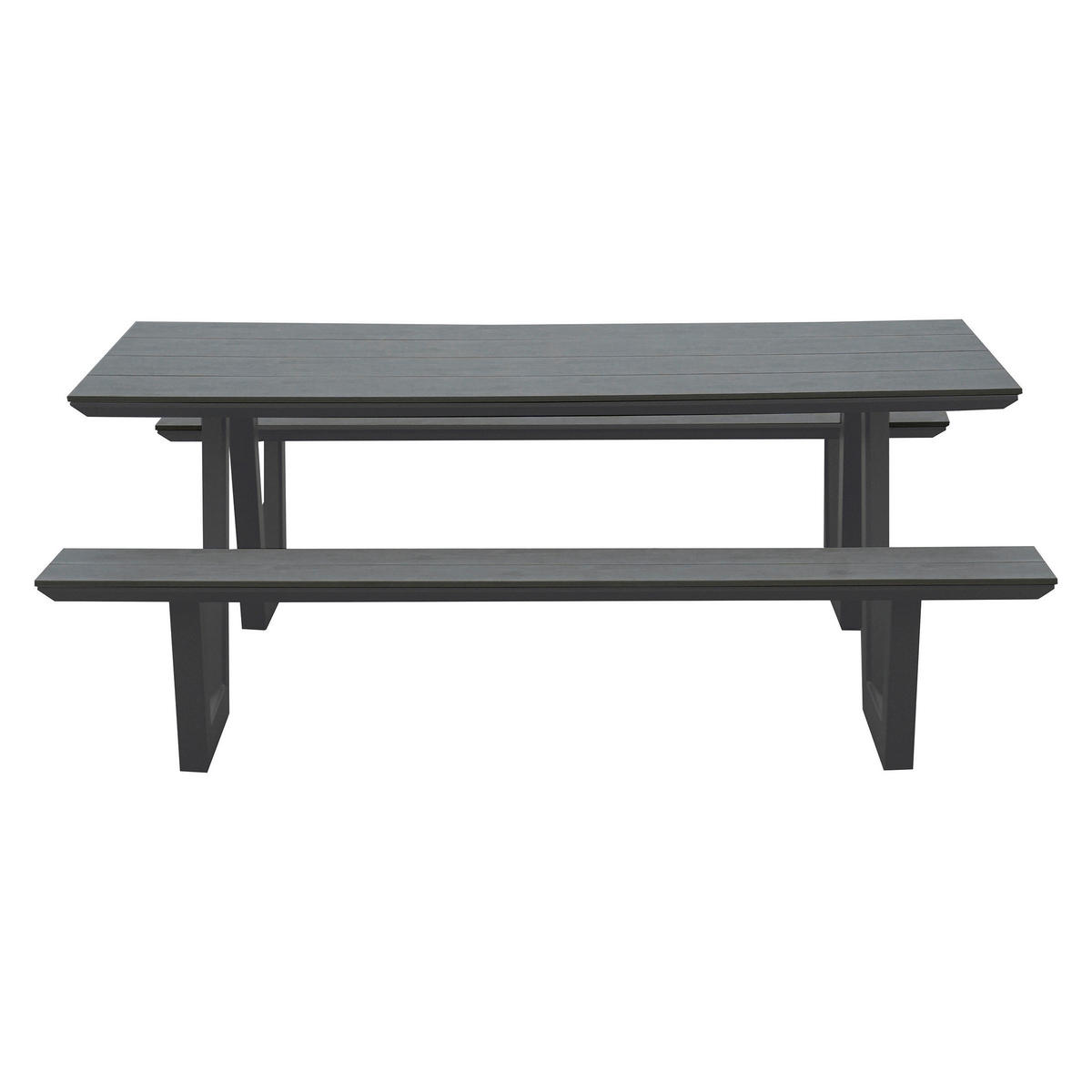 POCOline Gartensitzgruppe anthrazit Alu Gartenset_3tlg. - anthrazit/grau - POCOline