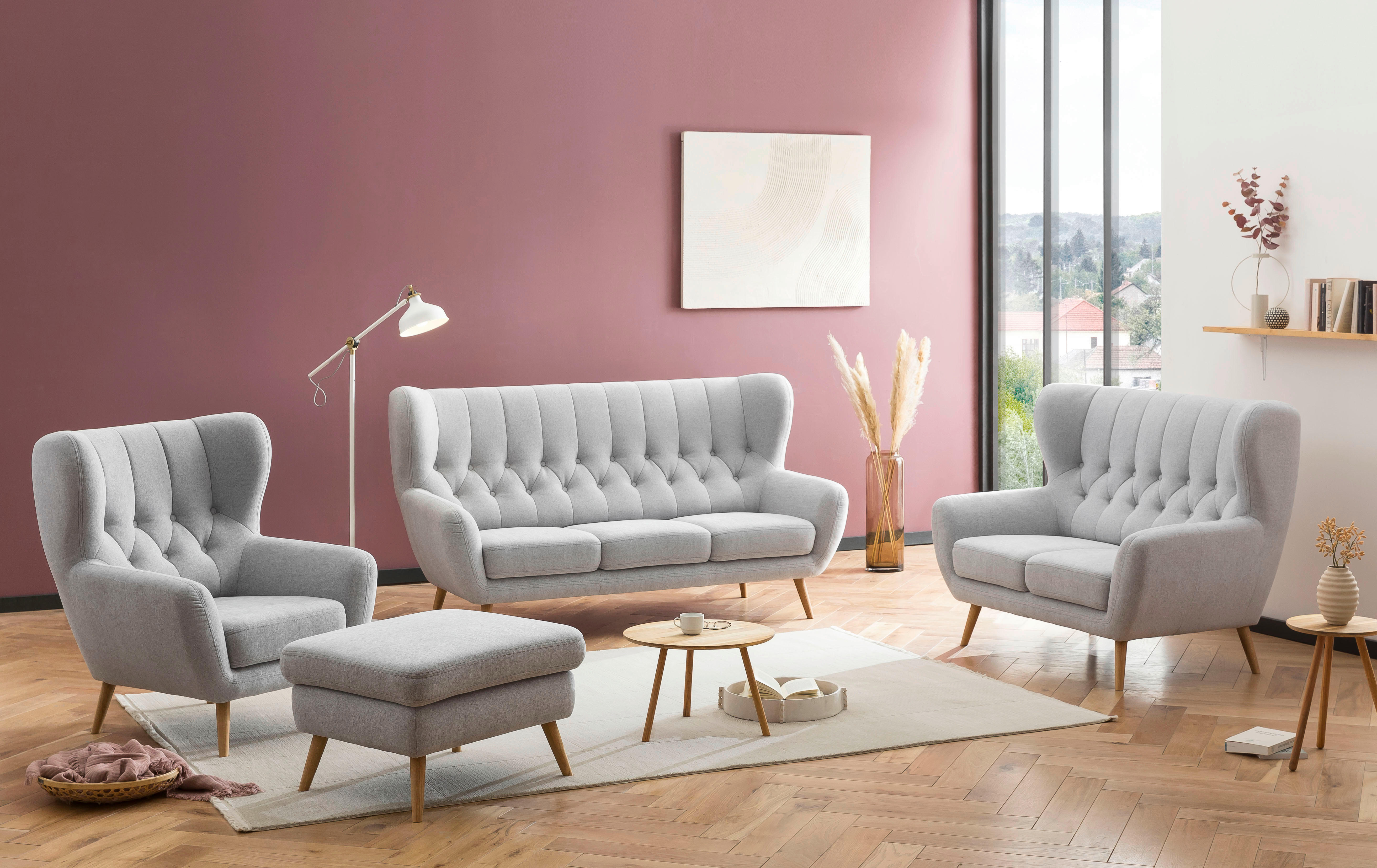 Thumbnail - Sessel hellgrau B/H/T: ca. 87x101x95 cm