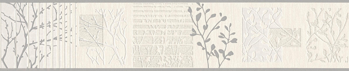 A.S.Creation Bordüre beige silber B/H/D: ca. 13x500x8 cm Bordüre_selbstklebend - beige/silber (8,00/500,00cm) - A.S.Creation