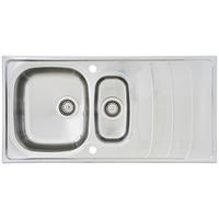 Respekta Einbauspüle Miami 100 x 50 Edelstahl B/H/T: ca. 100x19x50 cm Miami 100 x 50 - Edelstahl (100,00/19,00/50,00cm) - Respekta