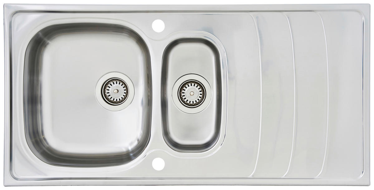 Respekta Einbauspüle Miami 100 x 50 Edelstahl B/H/T: ca. 100x19x50 cm Miami 100 x 50 - Edelstahl (100,00/19,00/50,00cm) - Respekta