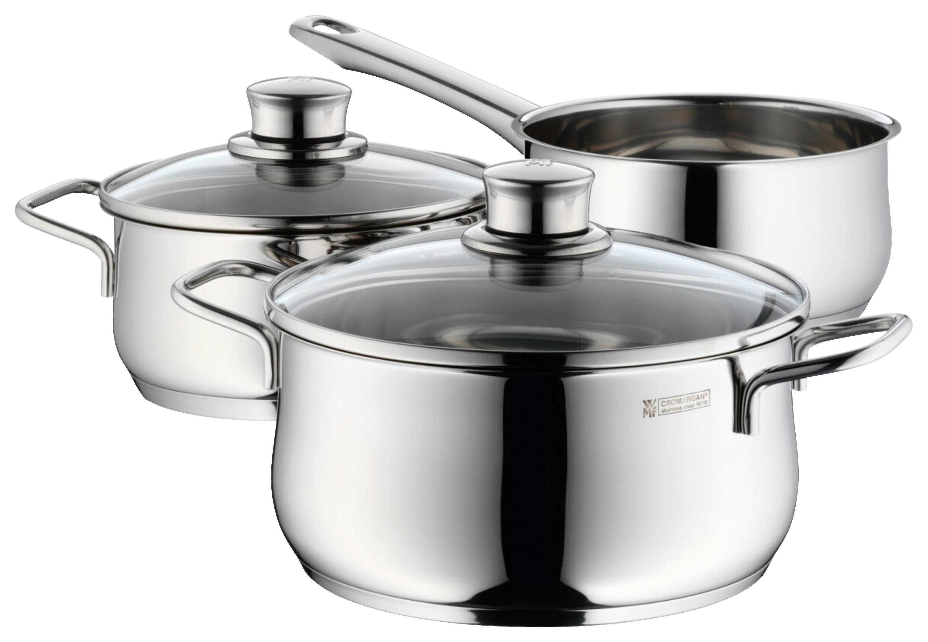 WMF Topfset silber Edelstahl 3 tlg. Topfset_Diadem-Plus_3tlg.WMF - silber - WMF