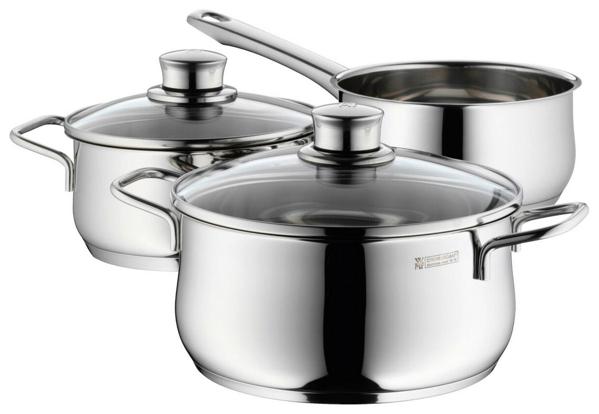 WMF Topfset silber Edelstahl 3 tlg. Topfset_Diadem-Plus_3tlg.WMF - silber - WMF