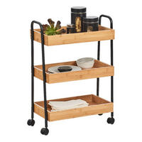 Zeller Rollwagen natur Bambus B/H/T: ca. 50x71x28 cm Rollwagen - natur (50,00/71,00/28,00cm) - Zeller