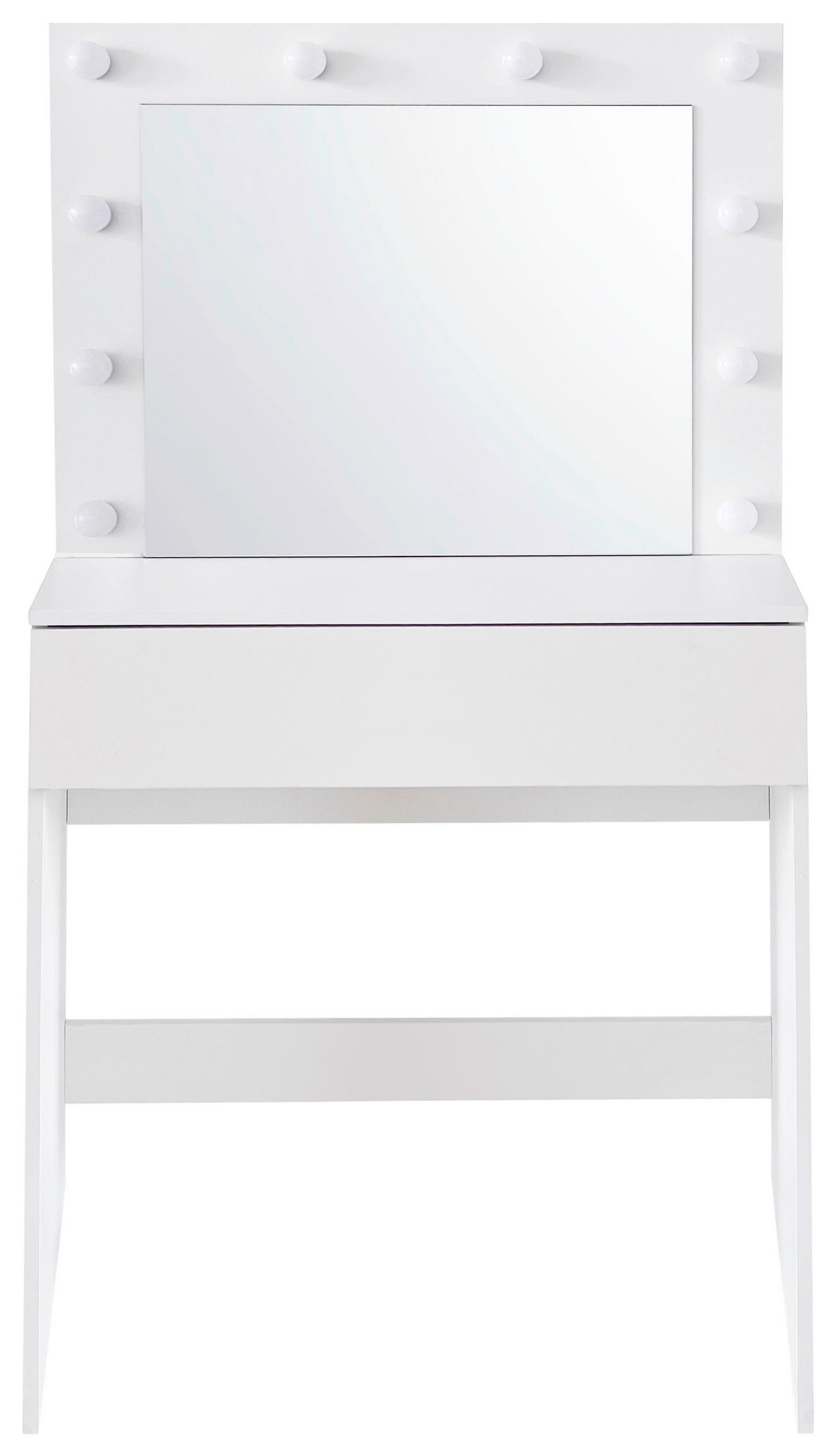 Schminktisch Lola weiß B/H/T: ca. 80x147x40 cm Lola - weiß (80,00/147,00/40,00cm)