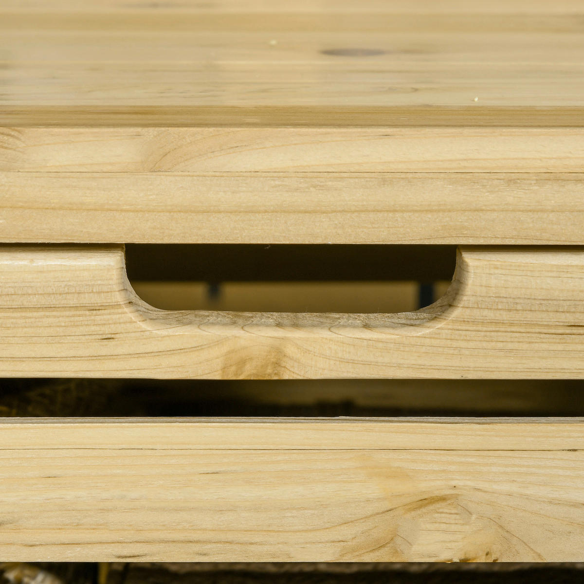 Outsunny Aufbewahrungsbox Aufbewahrungsbox - natur (80,00/45,00/160,00cm) - Outsunny