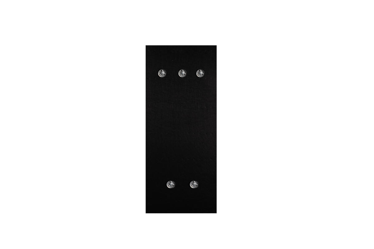 Wandgarderobe Grace Eiche Artisan Nachbildung schwarz B/H/T: ca. 50x125x7 cm Grace - Eiche/schwarz (50,00/125,00/7,00cm)
