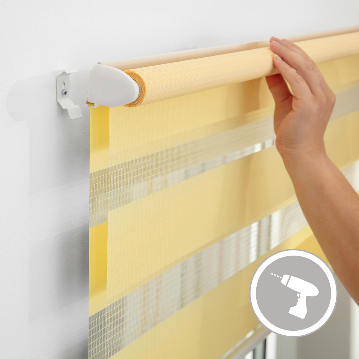 Doppelrollo Duo gelb B/L: ca. 55x150 cm Duo - gelb (55,00/150,00cm) - LICHTBLICK