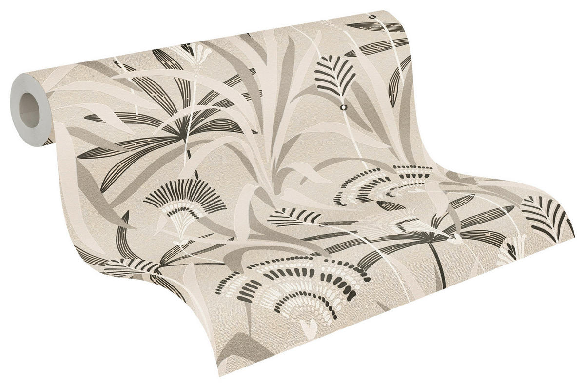 A.S.Création Vliestapete weiß grau schwarz B/H/D: ca. 53x1005x9,2 cm Vliestapete - weiß/schwarz (9,20/1005,00cm) - A.S.Creation