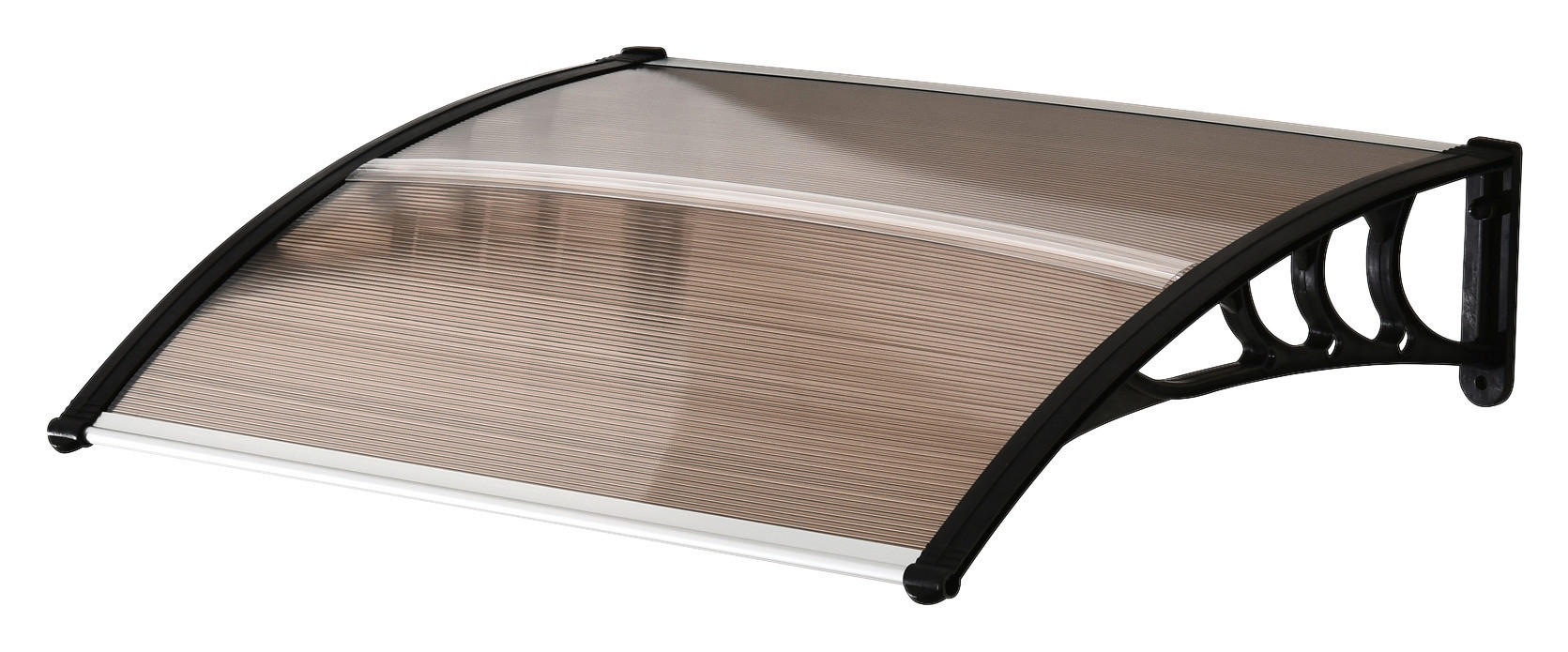 Outsunny Haustürvordach braun B/H/L: ca. 80x23x100 cm ca. 2,5 kg Haustürvordach MHB70-011V01BN - braun (100,00/80,00/23,00cm) - Outsunny