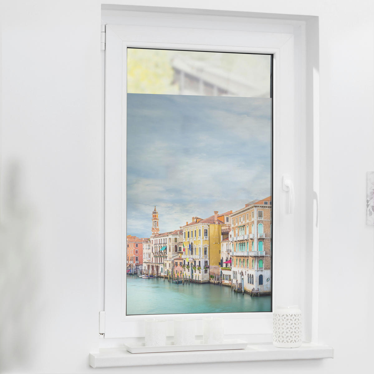 LICHTBLICK Fensterfolie Venedig Städte Venedig bunt B/L: ca. 100x180 cm Venedig - bunt (100,00/180,00cm) - LICHTBLICK