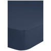 Baumwoll Spannbetttuch Satin Spannbetttuch-Satin 160x200cm - dunkelblau (160,00/200,00cm) - HIP