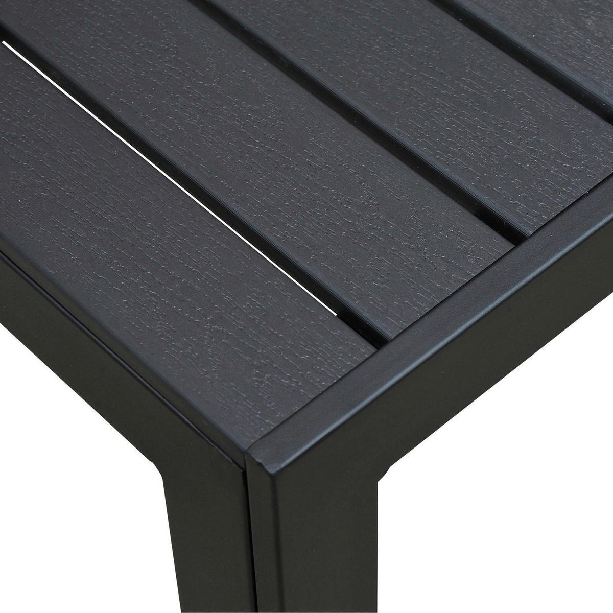 Outsunny Gartentisch schwarz Aluminium B/H/L: ca. 84,5x72x190 cm Gartentisch - schwarz (190,00/84,50/72,00cm) - Outsunny
