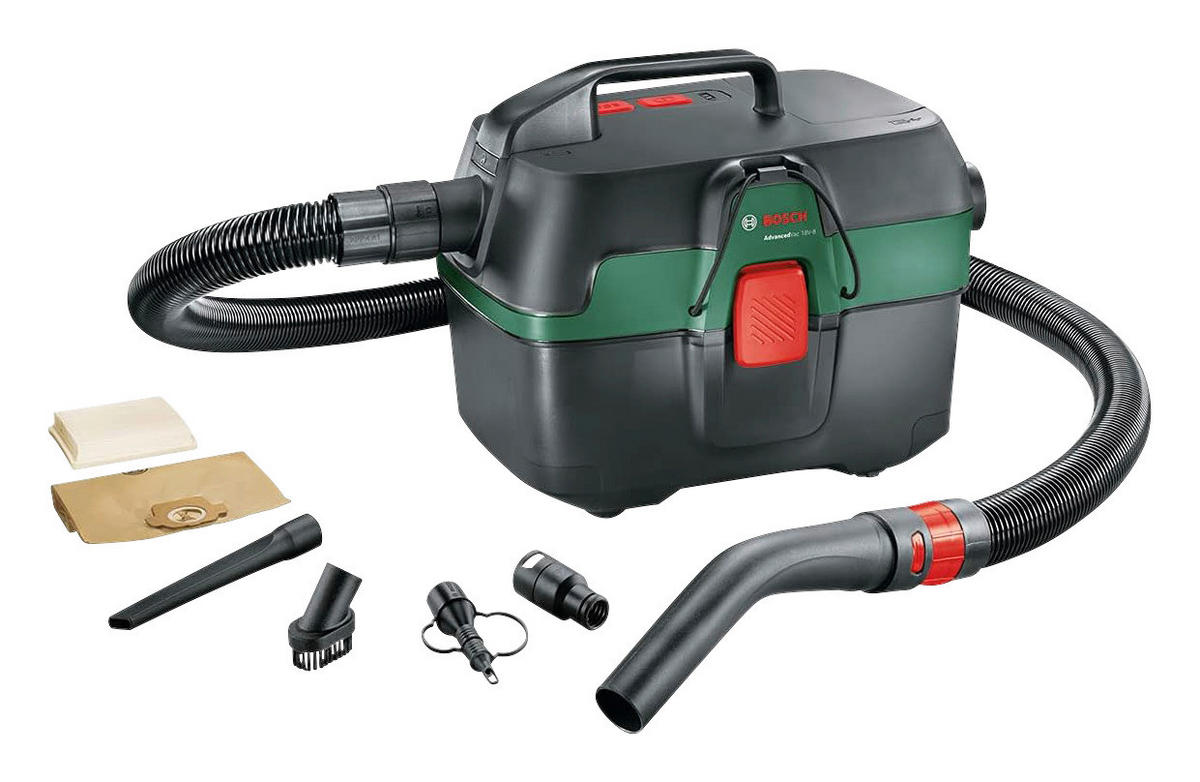 Bosch Akku Nass-/Trockensauger 06033E1001 schwarz grün B/H/L: ca. 28x29x38 cm 06033E1001 - schwarz/grün (38,00/28,00/29,00cm) - Bosch