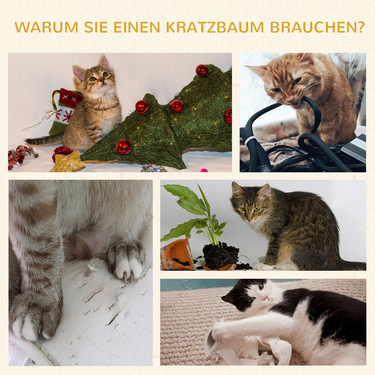 PawHut Tier-Zubehör braun Edelstahl B/H/L: ca. 37,5x37,5x70 cm Kratztonne - braun (70,00/37,50/37,50cm) - PawHut