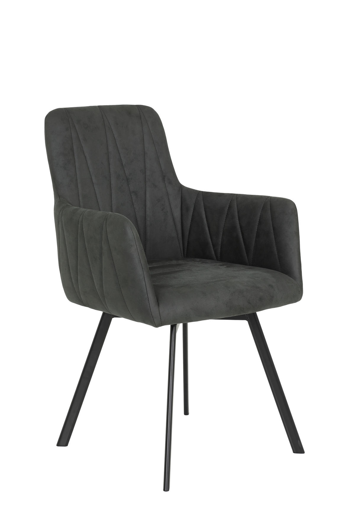 Essgruppe Karina Eiche anthrazit Microfaser B/H/T: ca. 200x76x90 cm Karina - Eiche/anthrazit (200,00/76,00/90,00cm) - Hela