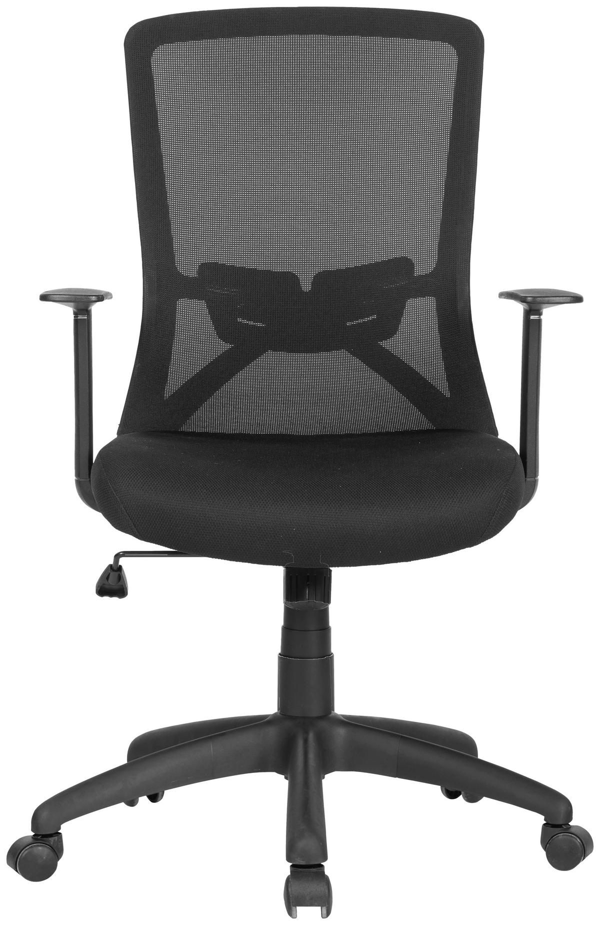 Chefsessel LONG schwarz schwarz schwarz Mesh Webstoff Kunststoff LONG - schwarz - byLIVING
