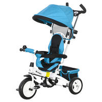 HOMCOM Kinderdreirad blau B/H/L: ca. 50x106x95 cm Kinderdreirad - blau (95,00/50,00/106,00cm) - HOMCOM