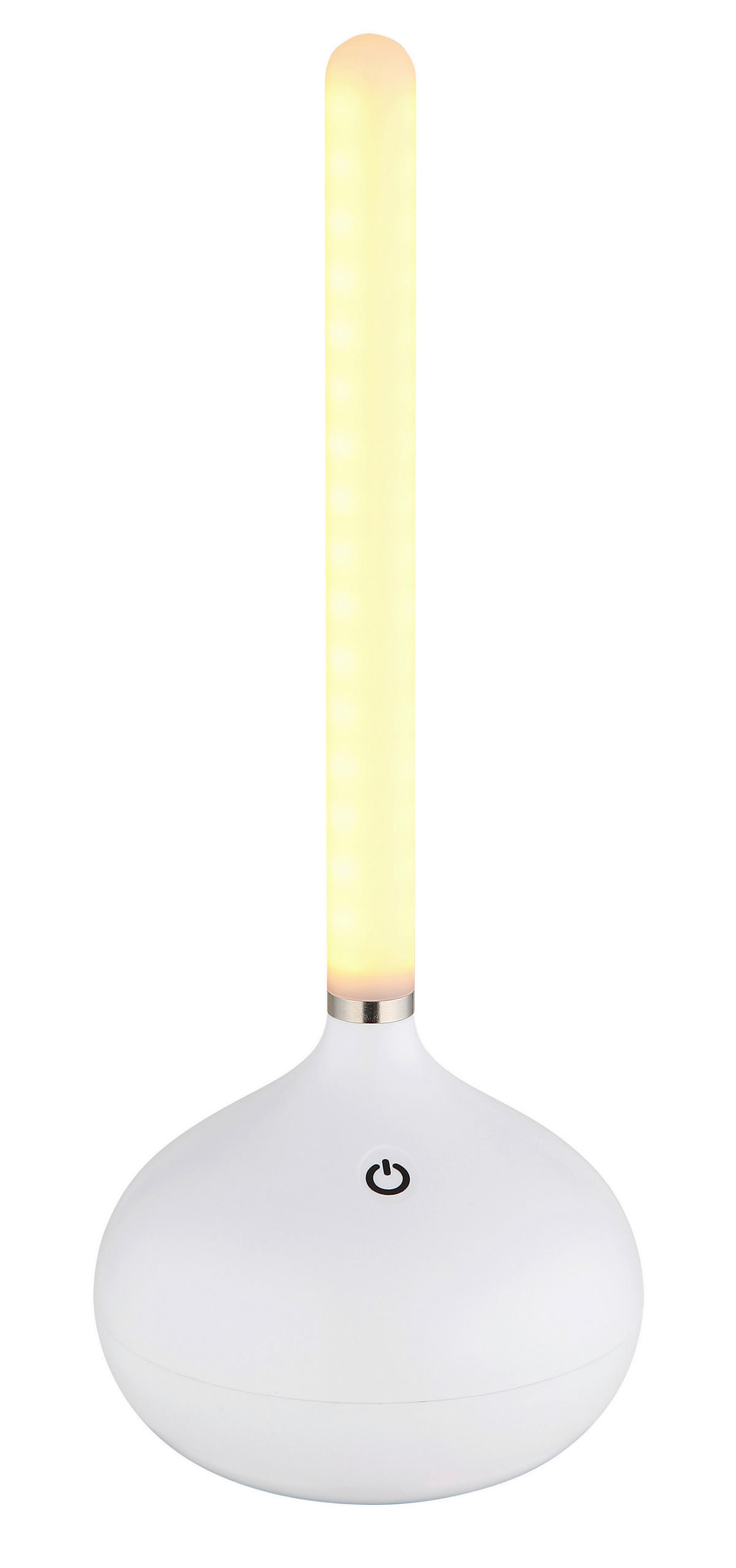 GLOBO LED-Tischleuchte TURNER 28067W Opal weiß Kunststoff H/D: ca. 24,3x9,6 cm 1 Brennstellen TURNER - weiß/Opal (9,60/24,30cm) - GLOBO