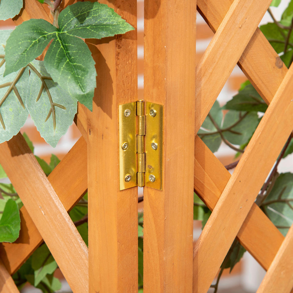 Outsunny Eckbeet B/H/L: ca. 32x108x32 cm Eckbeet - braun (32,00/32,00/108,00cm) - Outsunny