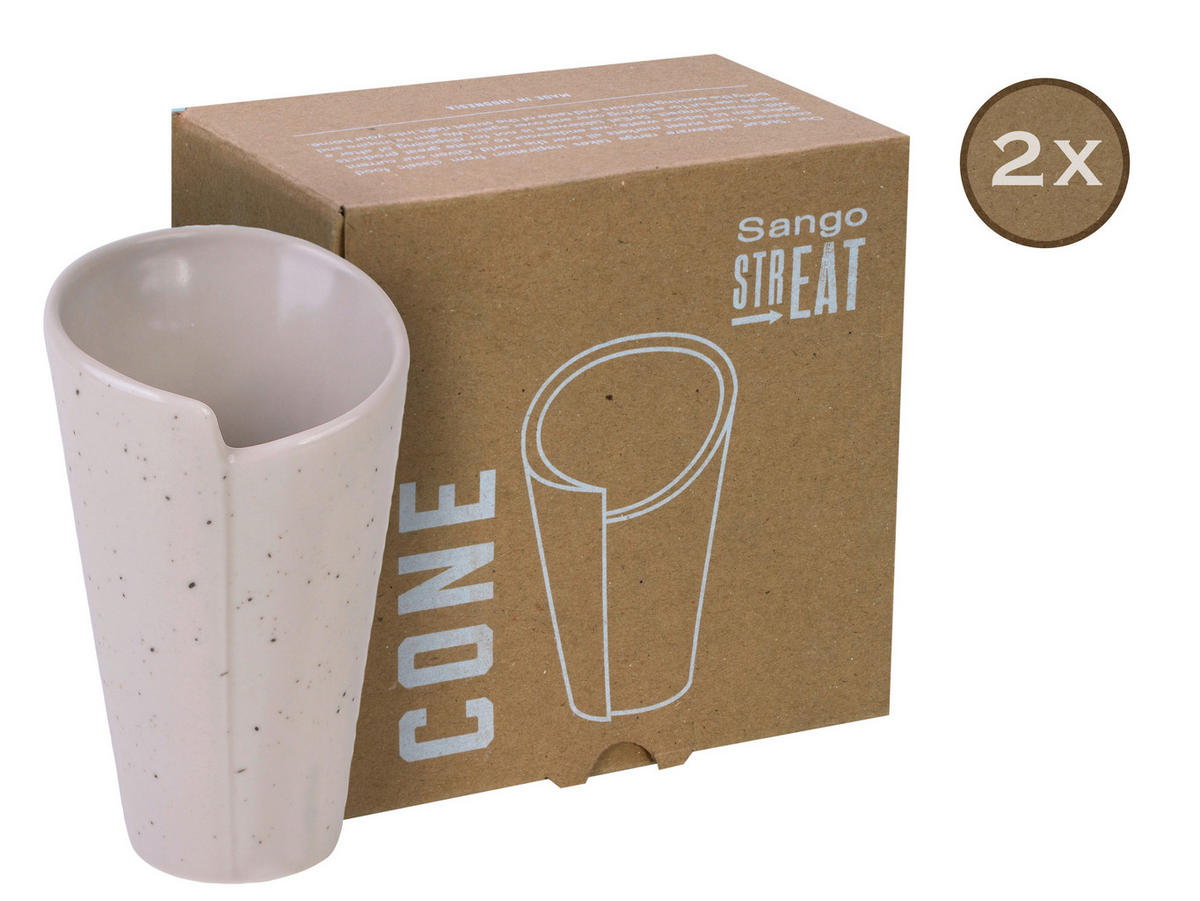 CreaTable Servierset Streat Cone creme Steinzeug Streat Cone - creme - CreaTable