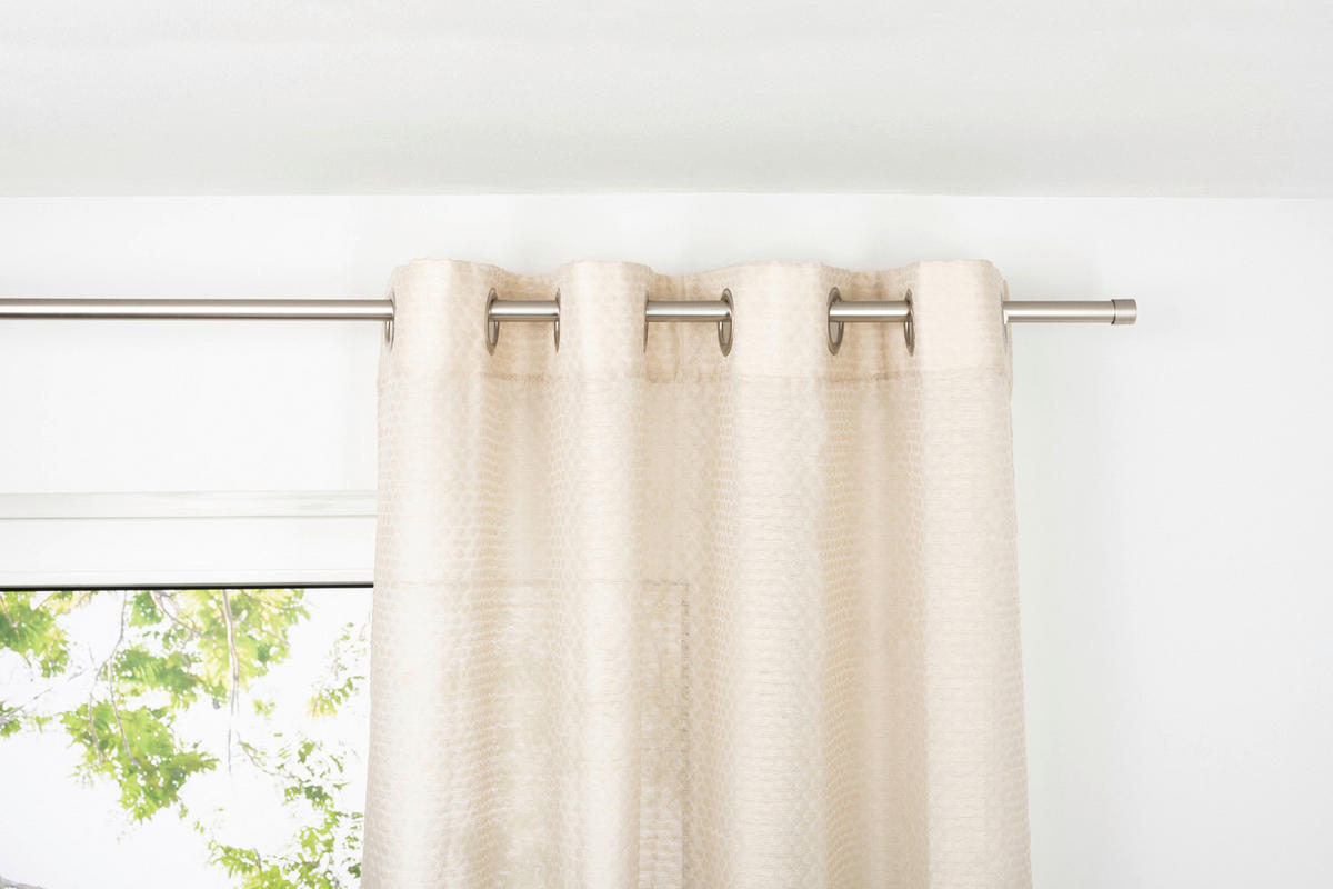 Ösenvorhang 2er Pack Dot sand B/L: ca. 135x245 cm Dot - sand (135,00/245,00cm)