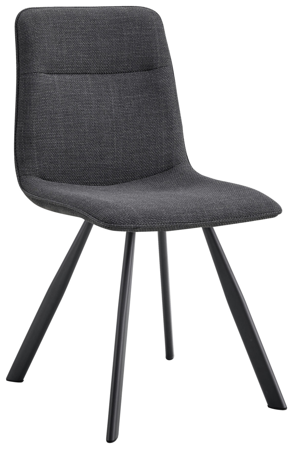 Stuhl Anna anthrazit schwarz Webstoff Metall Anna - schwarz/anthrazit