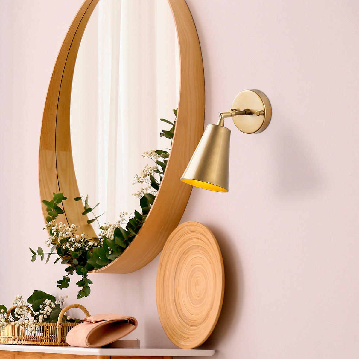 Opviq Wandleuchte Evander gold Metall Glas B/H/T/L/D: ca. 26x21x26x10x10 cm E27 1 Brennstellen Evander - gold (10,00/26,00/21,00cm) - Opviq