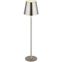 GLOBO LED-Tischleuchte VANNIE 58438N nickel Opal Metall Kunststoff H/D: ca. 47x11,2 cm 1 Brennstellen VANNIE - nickel/Opal (11,20/47,00cm) - GLOBO
