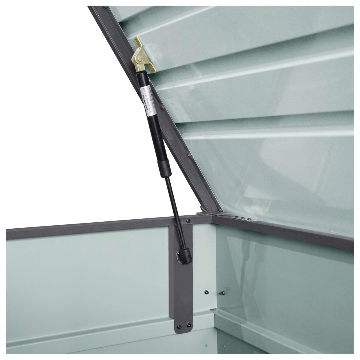 AXI Outdoor Living Gartenbox Miles anthrazit Metall B/H/L: ca. 60x62x132 cm Miles - anthrazit (132,00/60,00/62,00cm) - AXI Outdoor Living