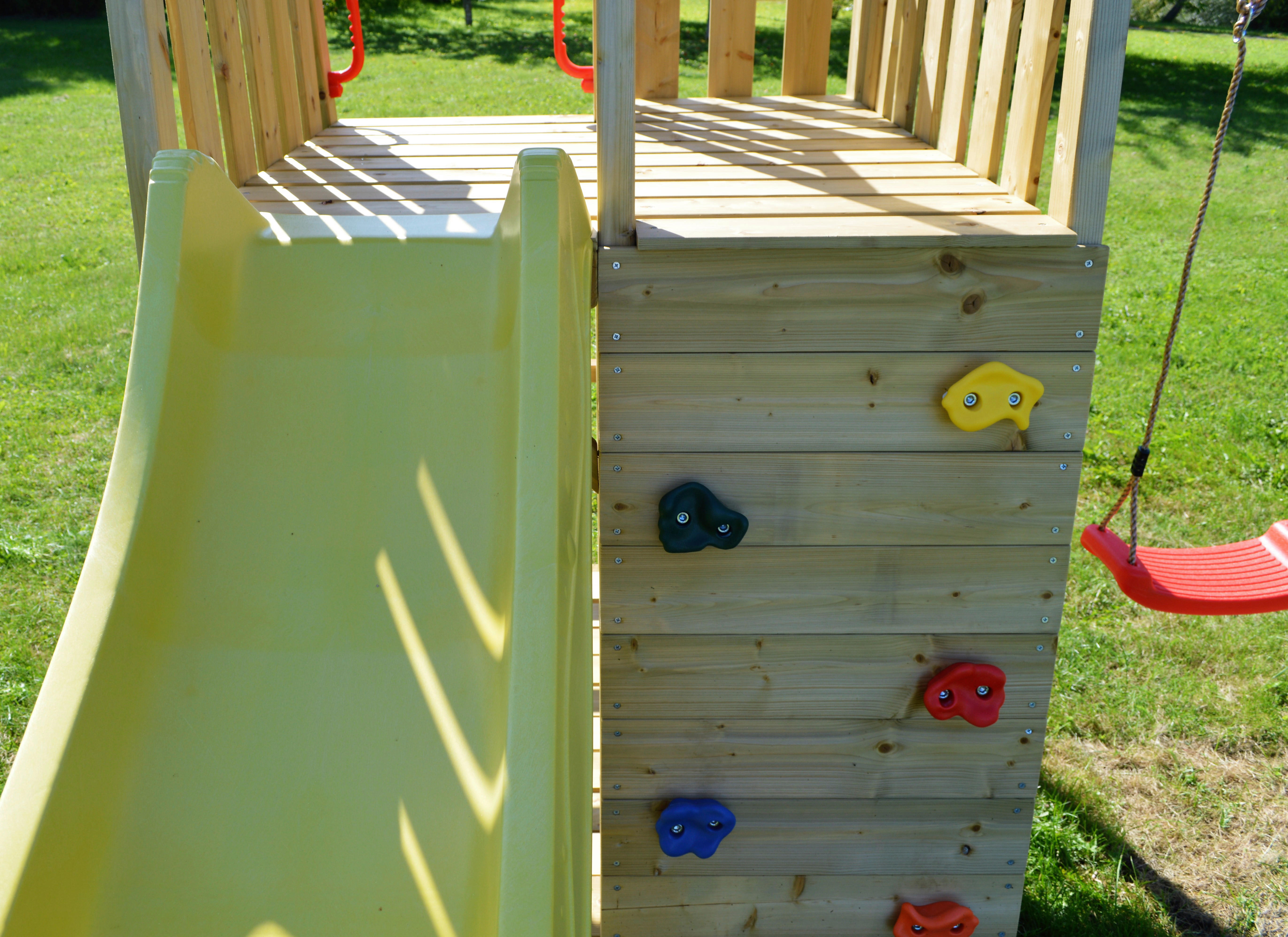 Wendi Toys Stelzenspielhaus Biene natur B/H/T: ca. 270x270x280 cm Biene - gelb/natur (270,00/270,00/280,00cm) - Wendi Toys
