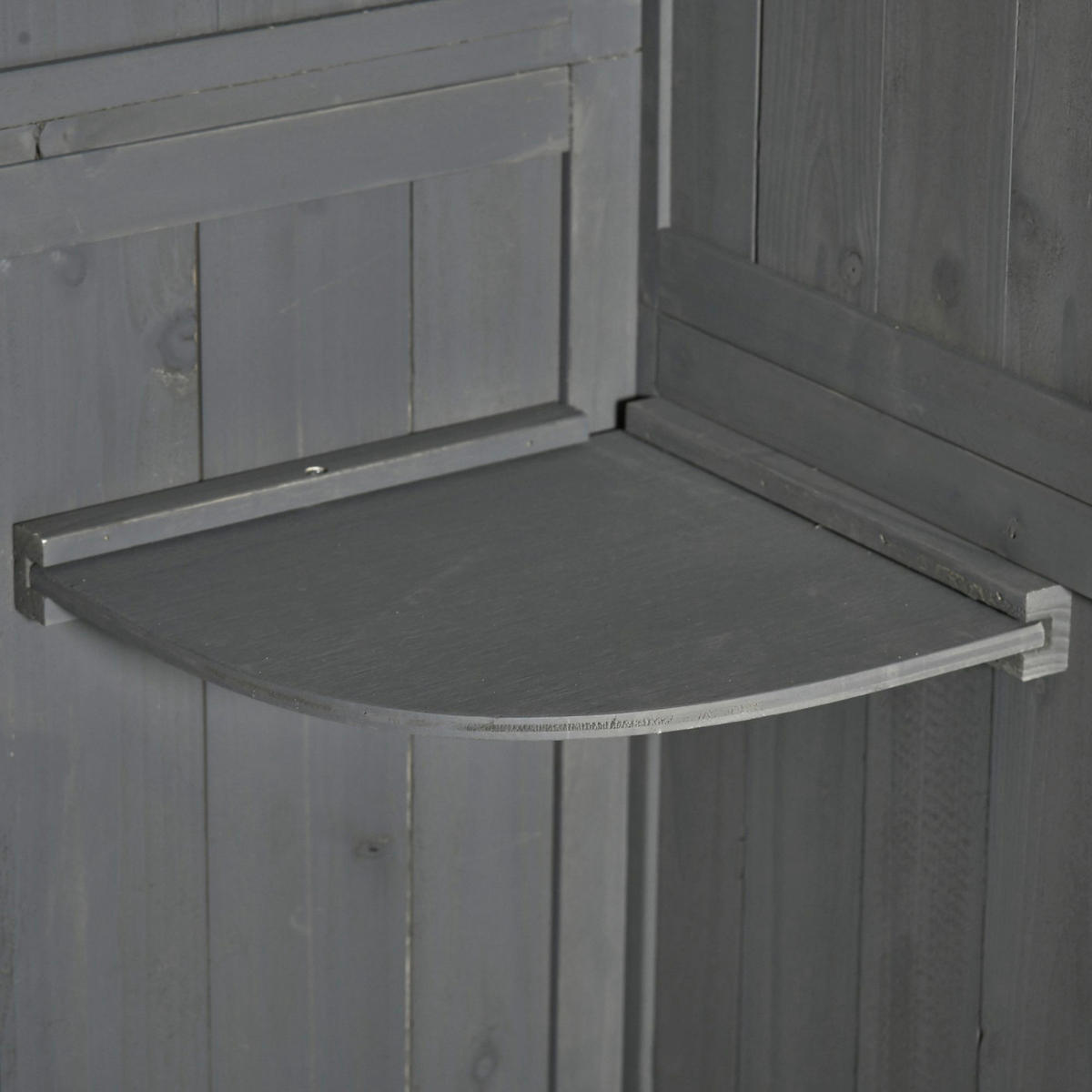 Outsunny Gartenhaus grau B/H/L: ca. 54x179x77 cm Gartenhaus - grün/grau (77,00/54,00/179,00cm) - Outsunny