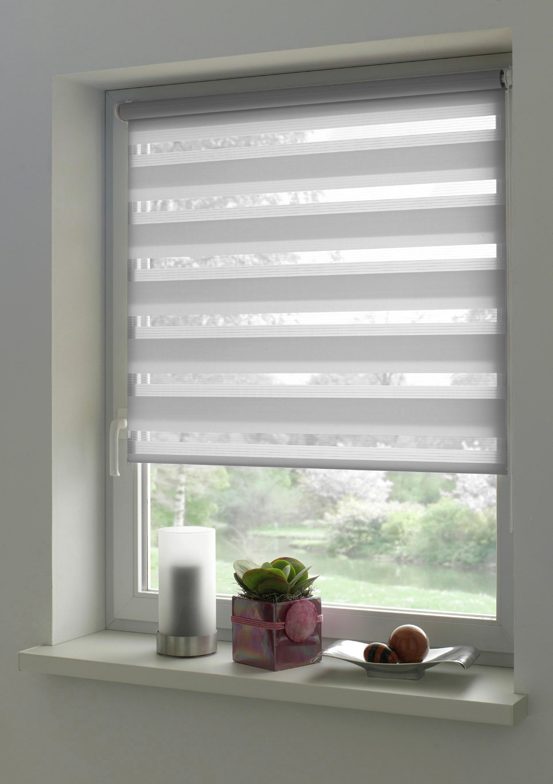 Doppelrollo Easyfix hellgrau B/L: ca. 45x150 cm Easyfix - hellgrau (45,00/150,00cm)