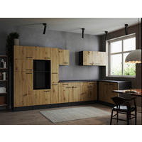 Winkelküche Oliver B/H/T: ca. 370x205x172 cm Oliver - granit/grau (370,00/205,00/172,00cm) - Respekta