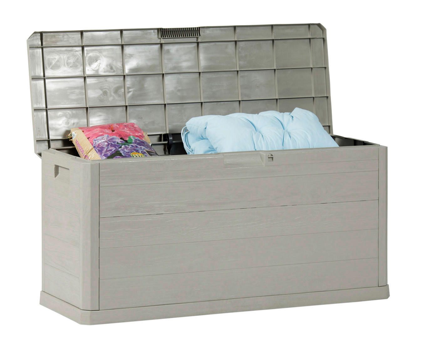 Toomax Aufbewahrungsbox Woodys grau Kunststoff B/H/L: ca. 56x45x117 cm Woodys - grau (117,00/56,00/45,00cm) - Toomax