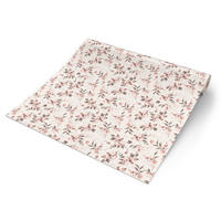 Vliestapete Blätter rosa braun B/L: ca. 53x1005 cm Vliestapete_397681 - braun/rosa (53,00/1005,00cm)
