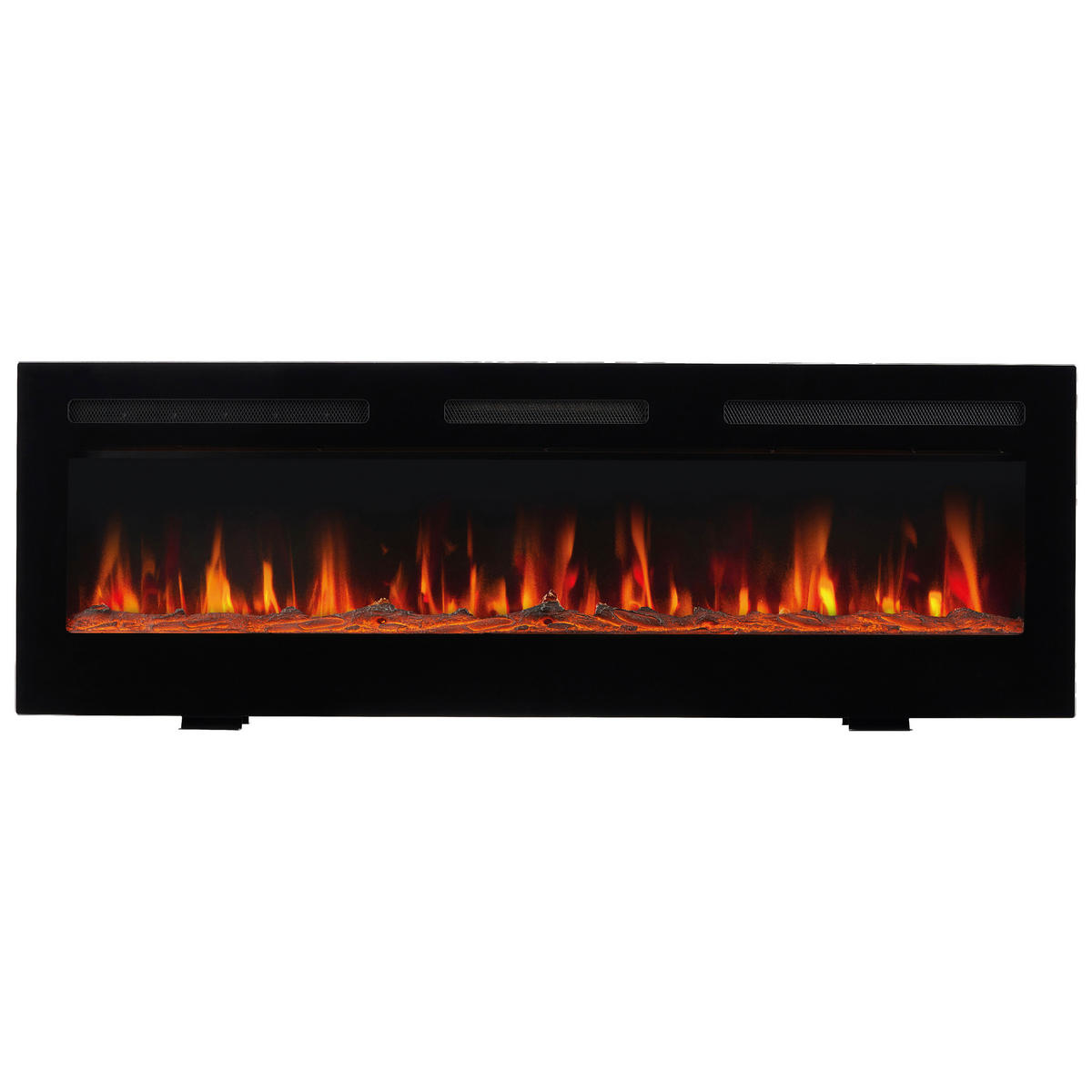 KAMINIO Elektrischer-Kamin MARLON schwarz Metall B/H/T: ca. 127x46,6x11,9 cm ca. 1800 W MARLON - schwarz (127,00/46,60/11,90cm) - KAMINIO