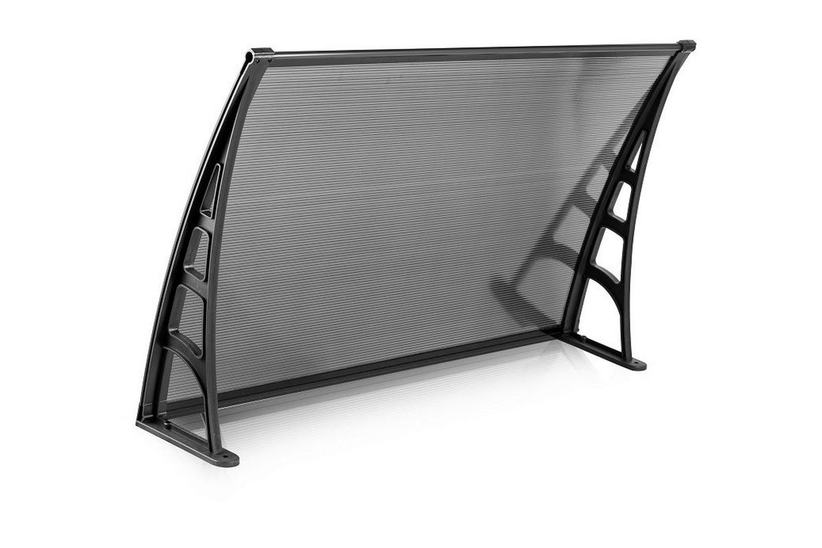 BURTAS VORDACH Vordach schwarz B/H/L: ca. 120x23x70 cm Vordach_GRDN0032 - schwarz (70,00/120,00/23,00cm) - BURTAS VORDACH
