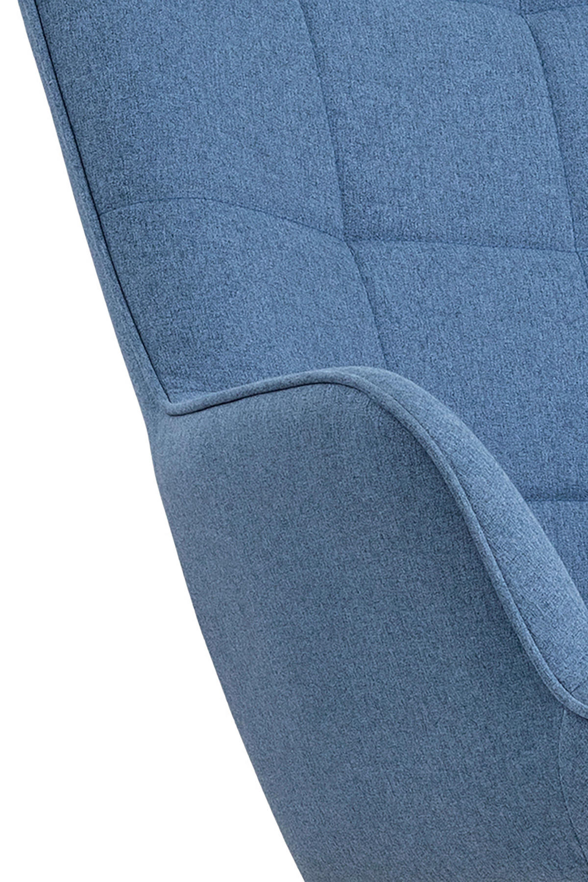 byLIVING Schaukelstuhl RICHIE blau schwarz natur Webstoff Metall Buche B/H/T: ca. 72x92x92 cm RICHIE - blau/natur (72,00/92,00/92,00cm) - byLIVING
