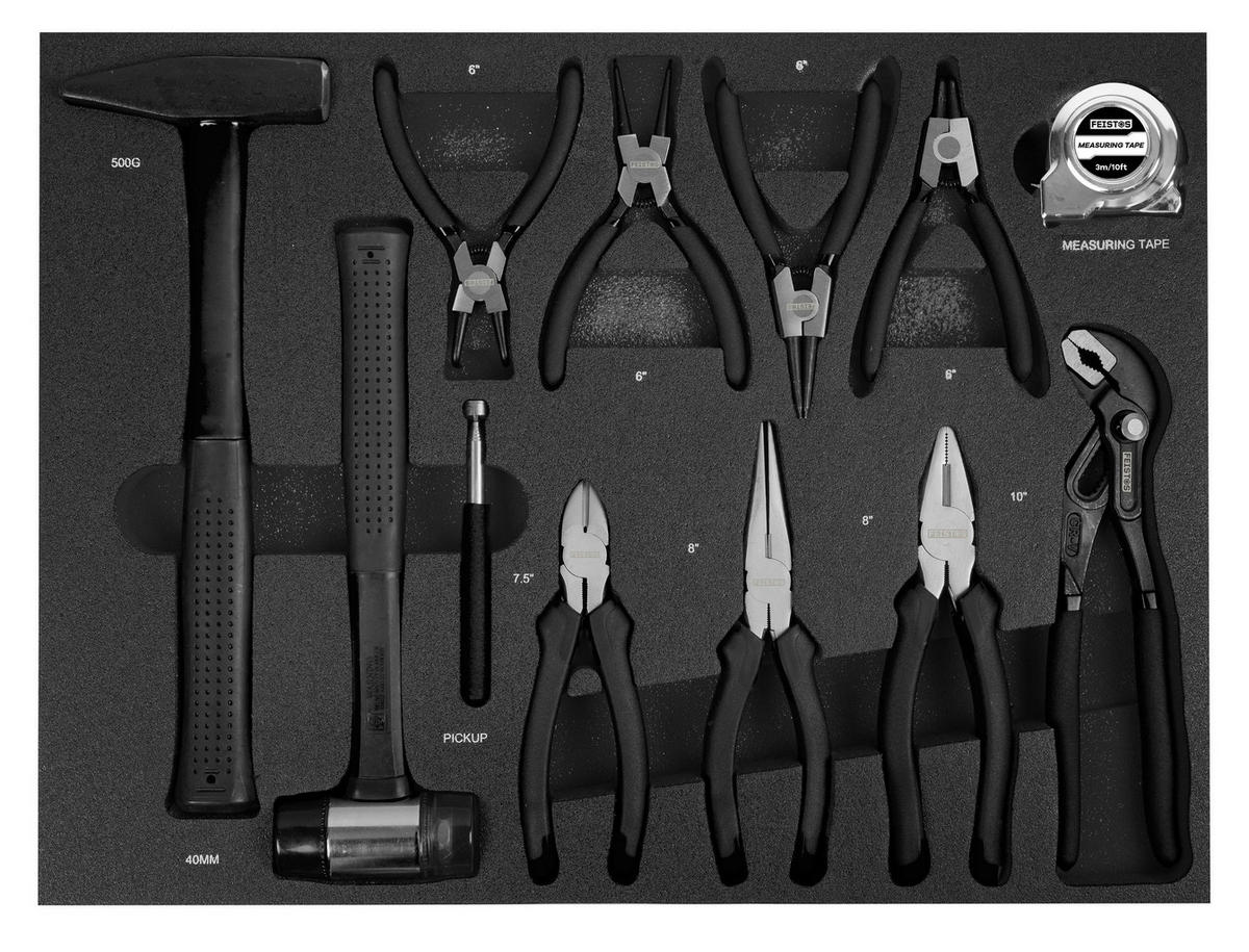 Werkstattwagen Mento schwarz B/H/L: ca. 73x98x48 cm Mento - schwarz (48,00/73,00/98,00cm) - Feistos
