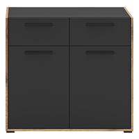 Kommode Bueno Basalt Nox Oak Nachbildung B/H/T: ca. 95x86x37 cm Bueno - Basalt (95,00/86,00/37,00cm) - xonox.home