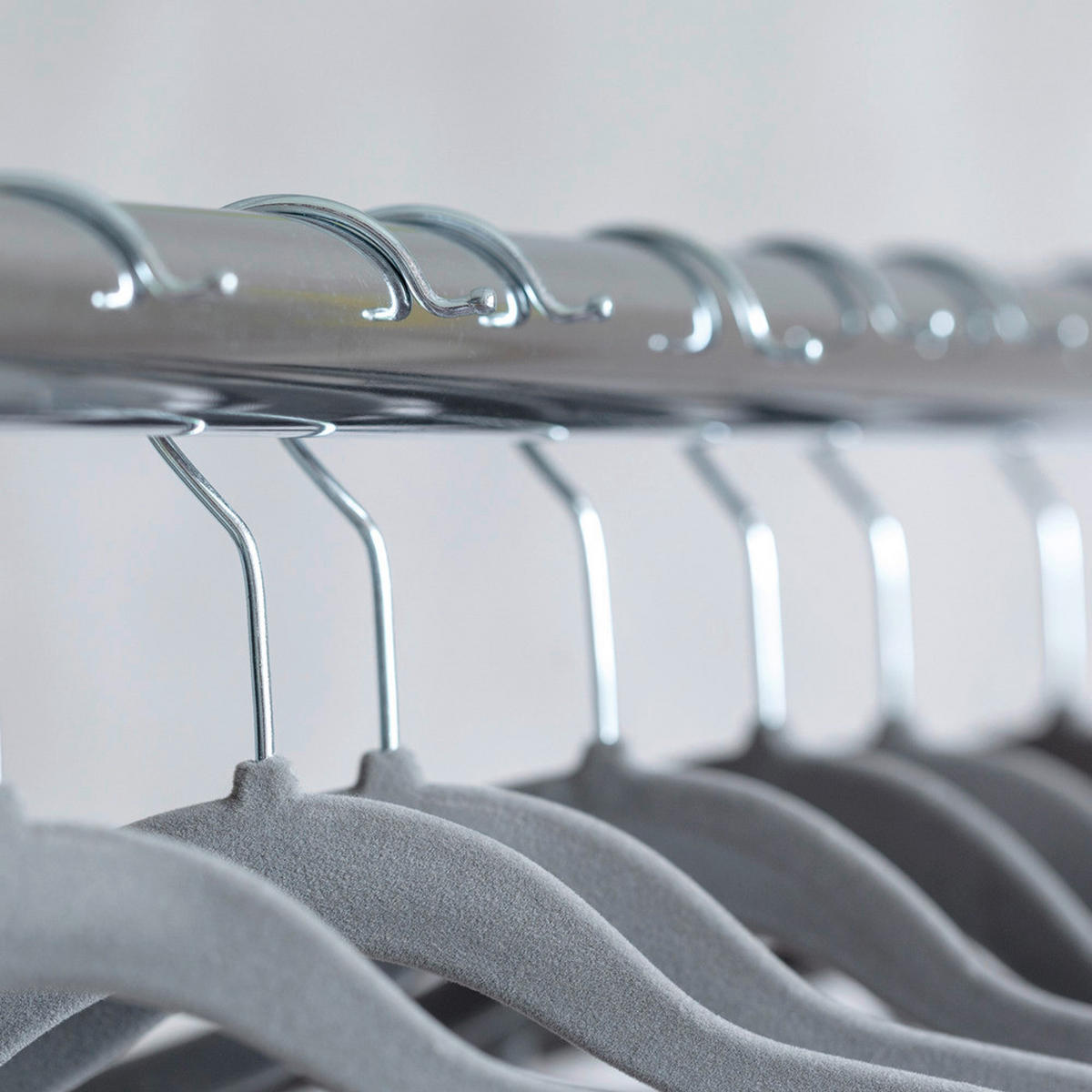 Kesper Kleiderbügel 25tlg. grau Kunststoff Kleiderbügel_25tlg. - grau (45,00cm) - Kesper