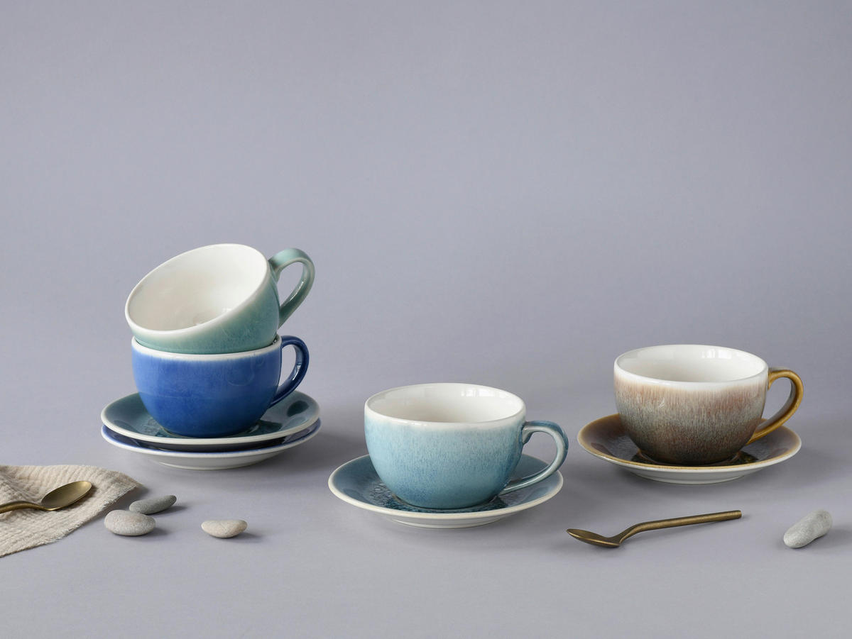 CreaTable Tafelservice Caldera mehrfarbig Steinzeug 8 tlg. Caldera - mehrfarbig (30,00/30,00/17,00cm) - CreaTable