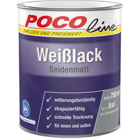 POCOline Weißlack weiß seidenmatt ca. 0,75 l Weißlack 750ml - weiß (750ml) - POCOline
